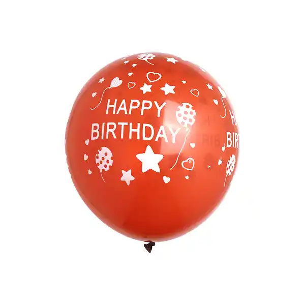 Happy Birthday Printed Balloons Red – 11in