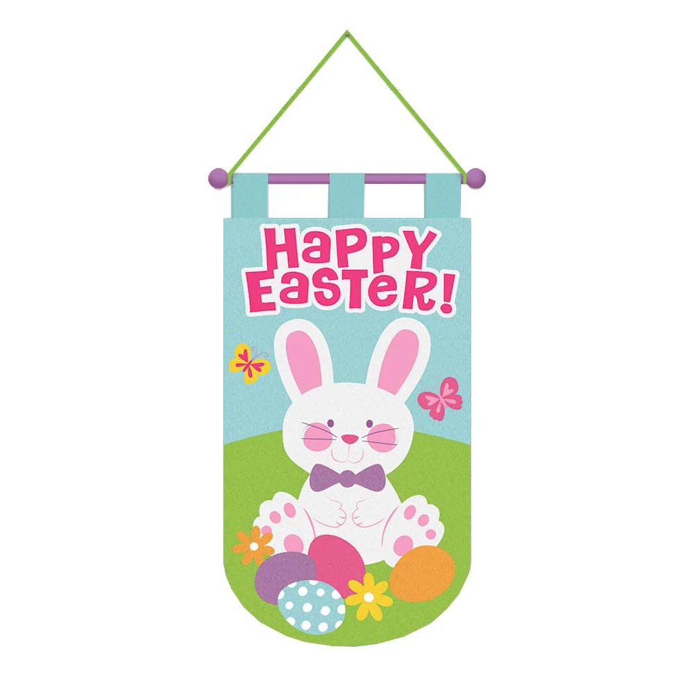 Easter Door Banner Party Felt Hanging Decoration