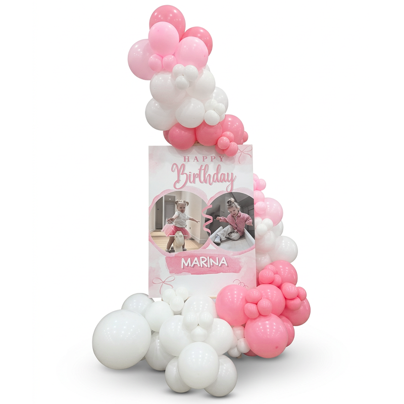 Birthday Balloon Stand with Photo Frame
