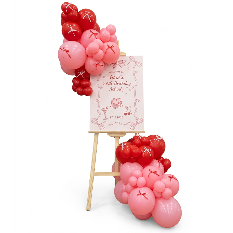 Balloon Welcome Stand with Event Board