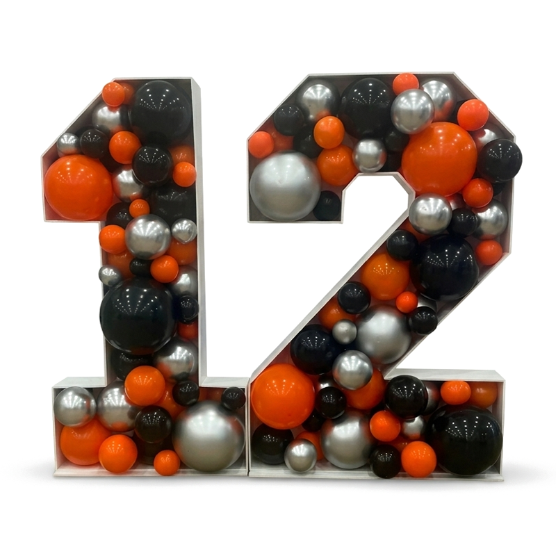 Hollow Number Balloon Decoration