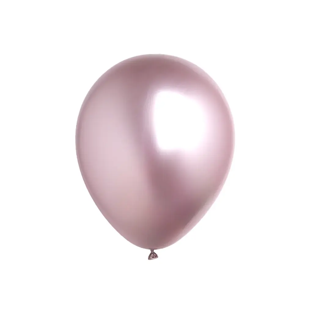Light Pink Chrome Latex Balloons 11in 1pcs – Helium Inflated