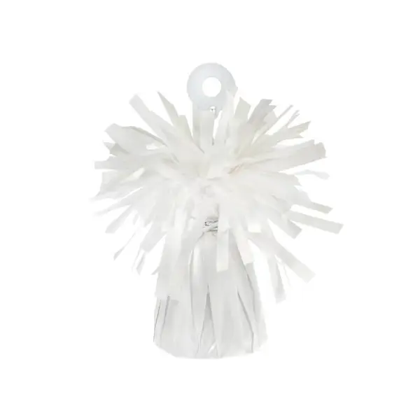 White Foil Balloon Weight