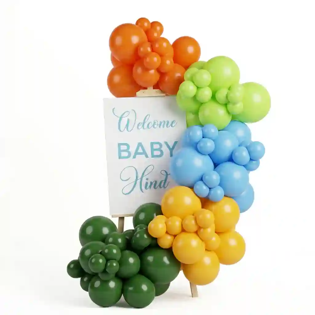 Rainbow Baby Welcome Balloon Easel Decoration