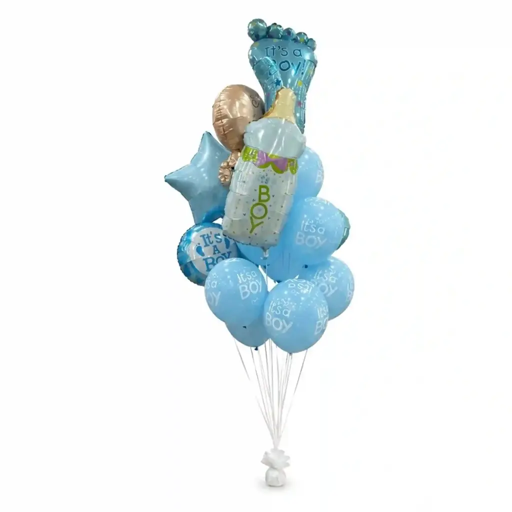 It’s a Boy Baby Shower Helium Balloon Bouquet