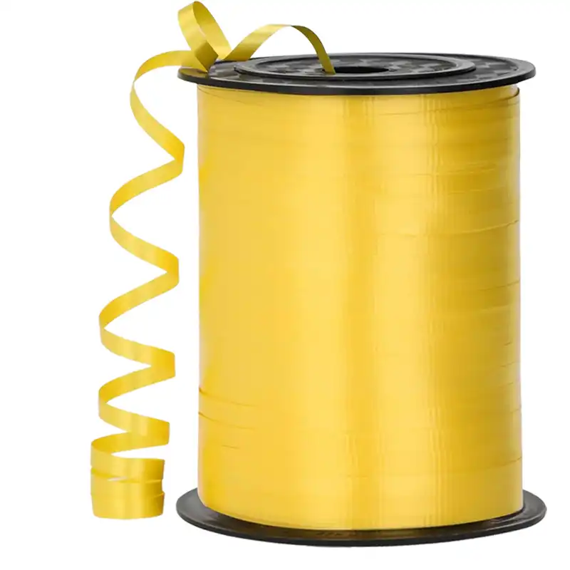Yellow Curling Balloon Ribbon Roll
