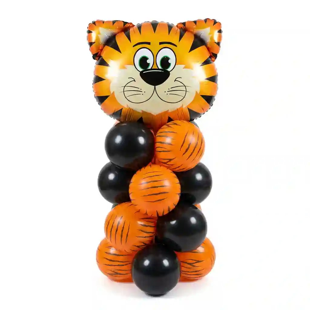 Cute Tiger Theme Balloon Floor Arrangement