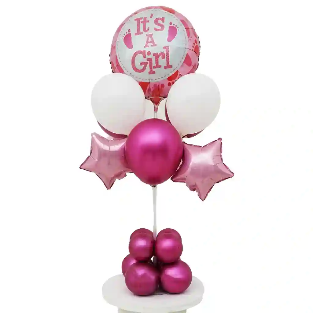 It’s a Girl Balloon Table Centerpiece Arrangement 1 pcs
