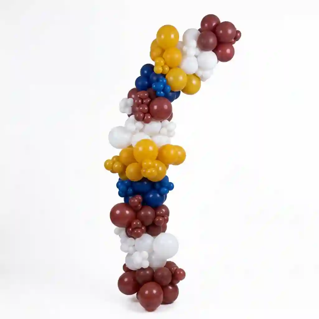 Organic Balloon Column Decoration