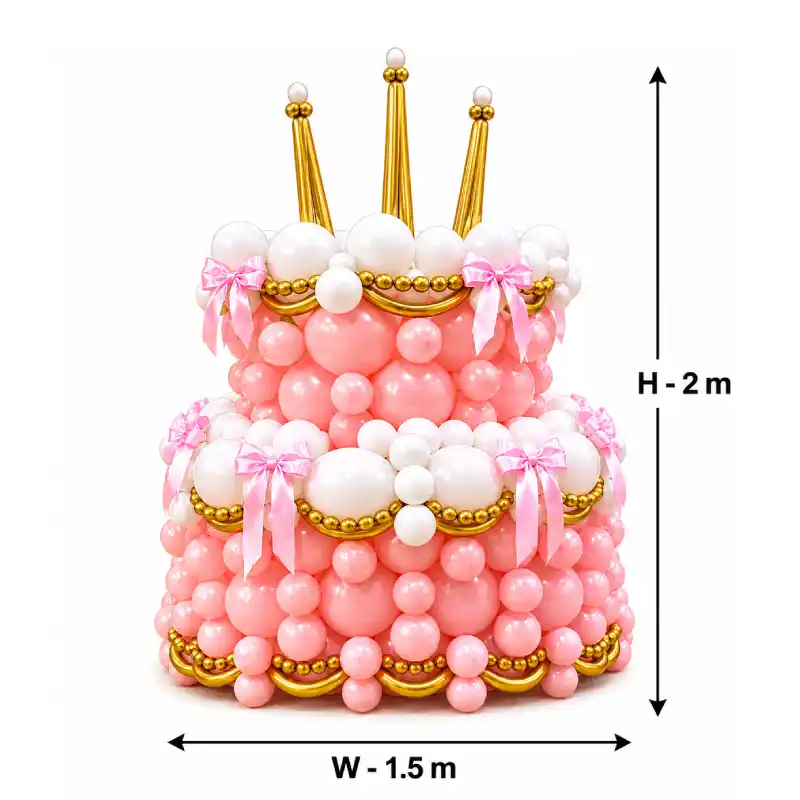 Princess Theme Balloon Cake Stand Decoration 3m x 1.5m