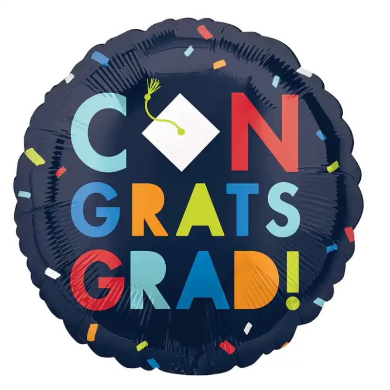 Navy Class of Awesome Foil Balloon 43x43cm