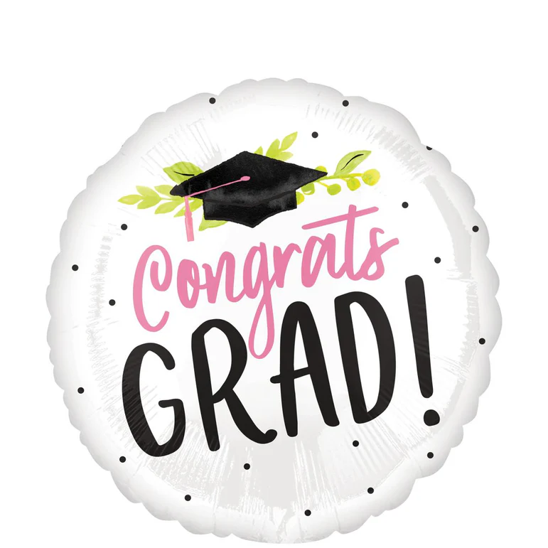 Girl Grad Foil Balloon 45cm