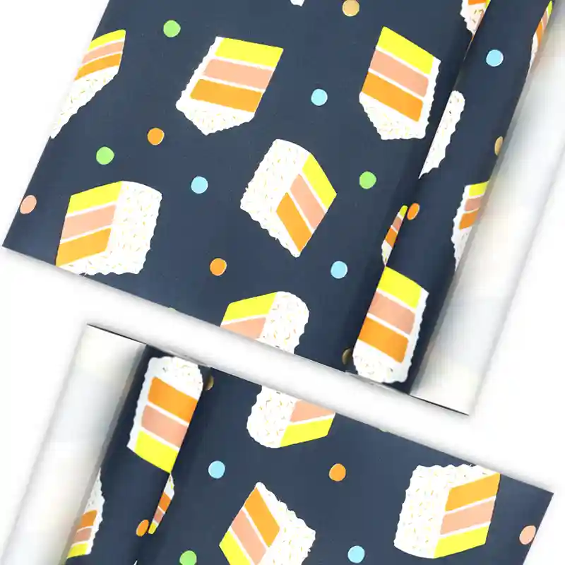 Cake Slice Birthday Wrapping Paper