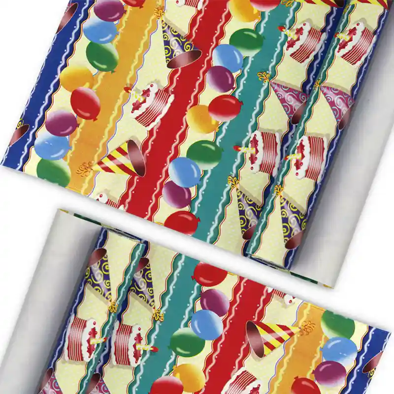 Colorful Birthday Celebration Wrapping Paper