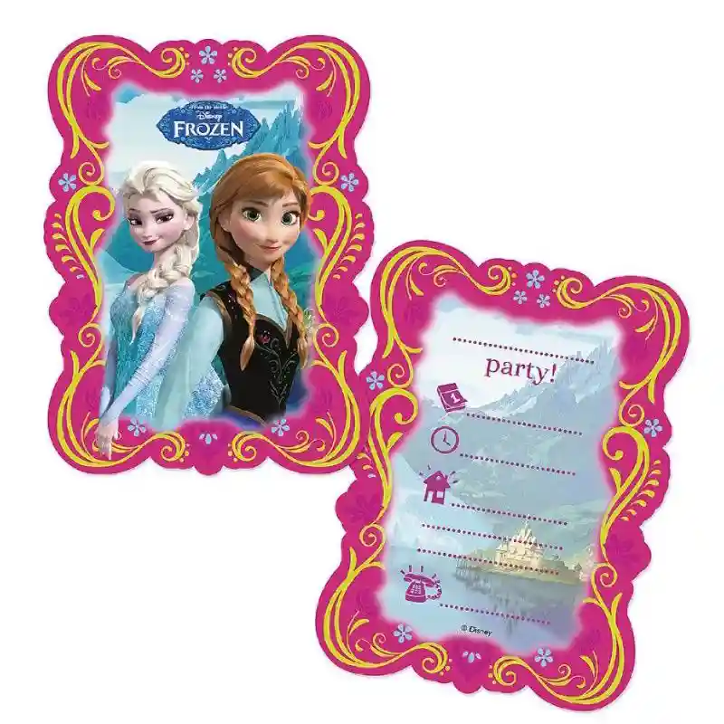 Disney Frozen Party Invitation Cards – Pack of 6