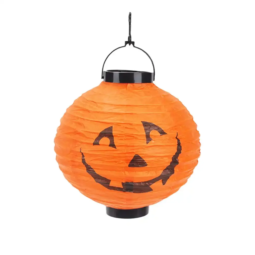 Halloween Black Paper Lantern (Orange)