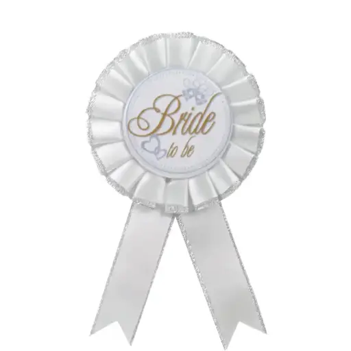 [100000000036/1494] Bride to Be Rosette Badge