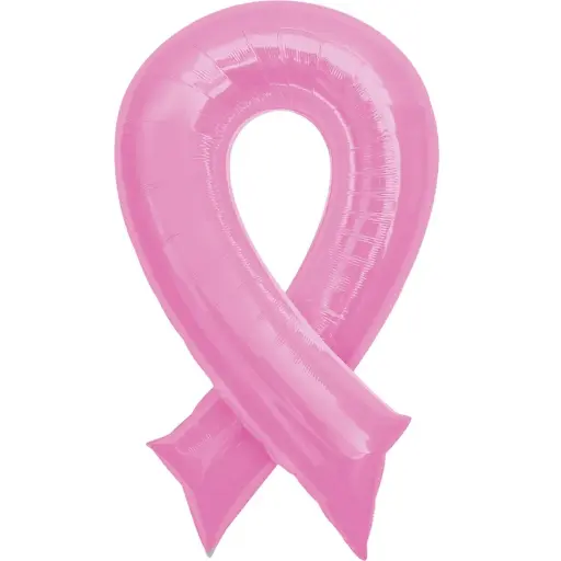 [14418] Pink Ribbon Supershape Balloon 36in