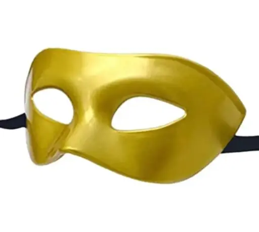 [3894] Eyemask Metallic Gold 