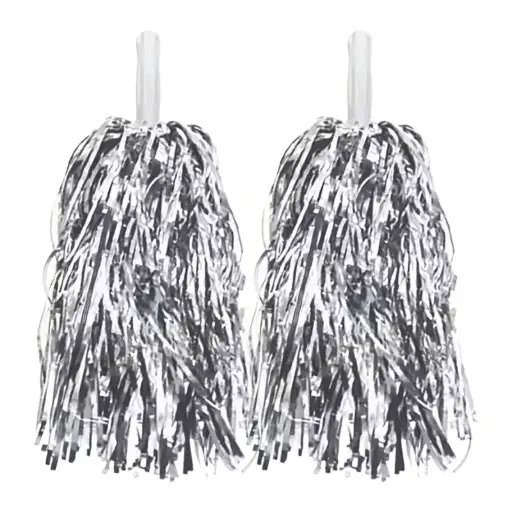 [100000003604] Cheering Pom Poms - Silver
