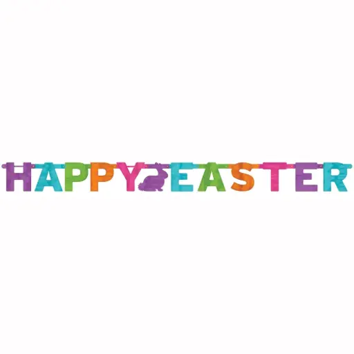 [100000005148/120452] Happy Easter Large Foil Letter Banner