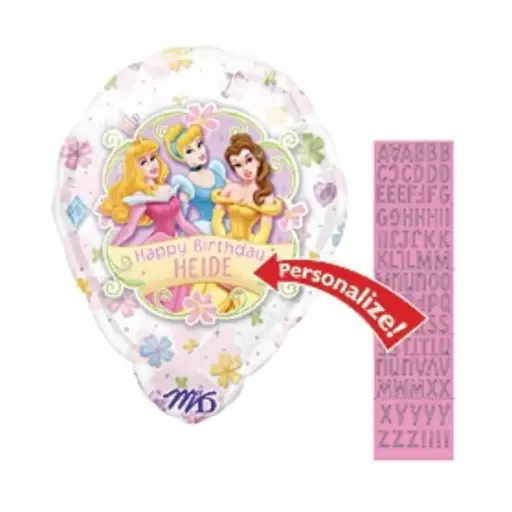 [12484] Disney Princess Personalize Birthday Balloon