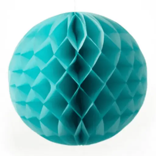 [12512] Green Honeycomb Ball Paper Decorative Lantern 9.5 in