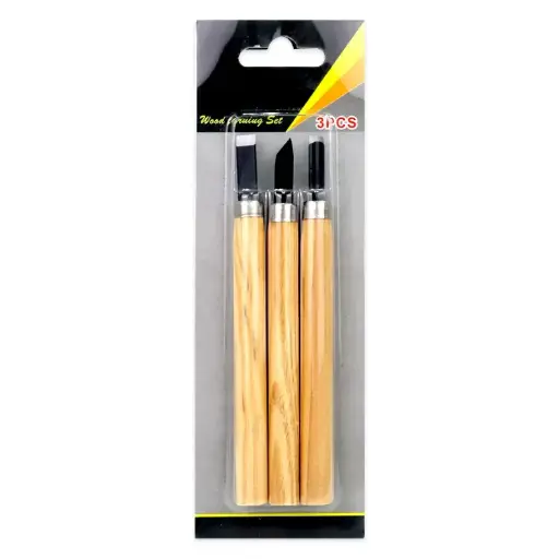 [WD-3] Wood Carving Tools Set – 3 pcs