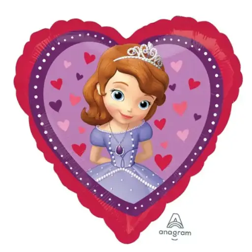 [2984001] Sofia the first Heart shape Balloons 18in