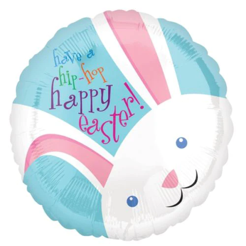 [100000007958/19443] Happy Easter Square Foil Balloon 18in