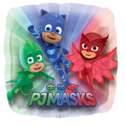 [34674] PJ Masks Square Jumbo Foil Balloon 28in