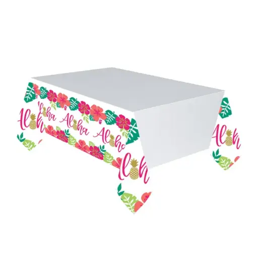 [571953] You Had Me At Aloha Paper Table Cover 137x259cm