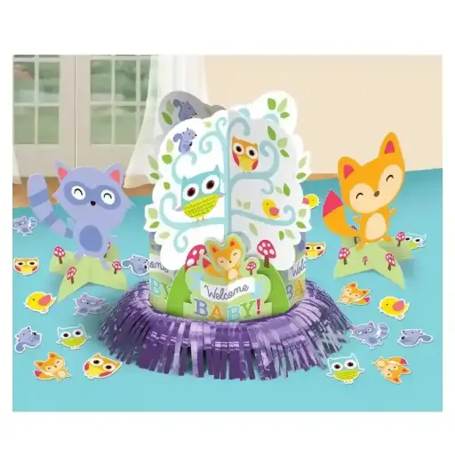 [281452] Woodland Welcome Table Decorating Kit | Baby Shower Centerpiece