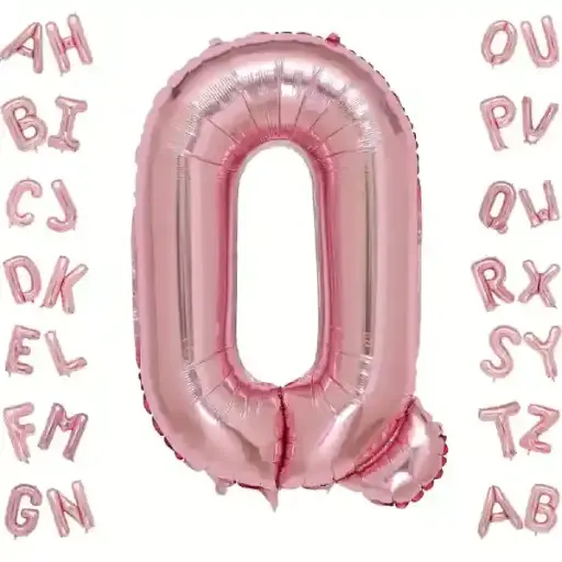 [25019] Rose Gold Letter Q Foil Balloon 40 Inch