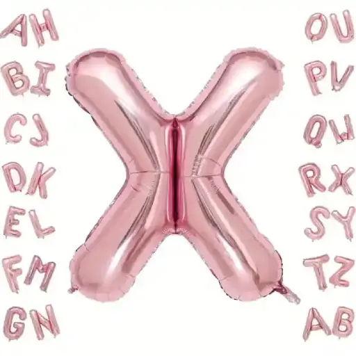 [25026] Rose Gold Letter X Foil Balloon 40 Inch