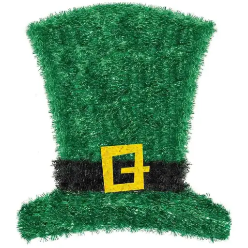 [00035980/240738] St. Patrick's Day Hat Tinsel Decoration