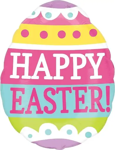 [00036058/3033101] Springy Easter Egg Supershape Foil Balloon