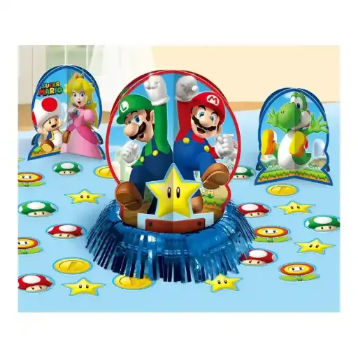 [281554] Super Mario Table Decorating Kit Paper Foil 23pcs