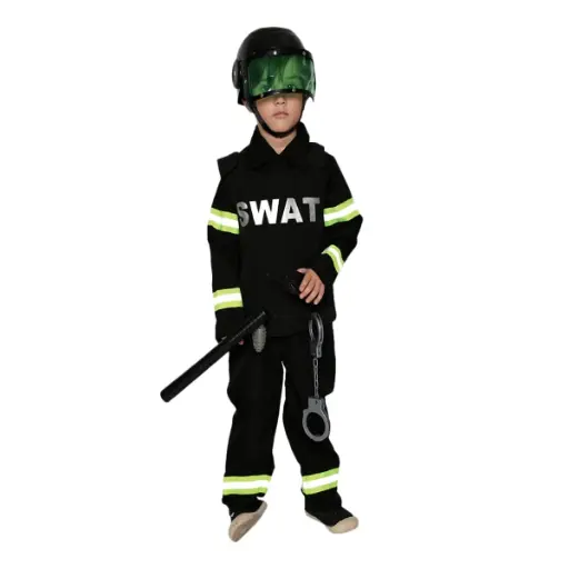 [298295] SWAT Police Costume For Kids