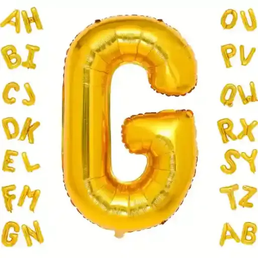 [100000006525/14476] Gold Letter G Foil Balloon 40 Inch