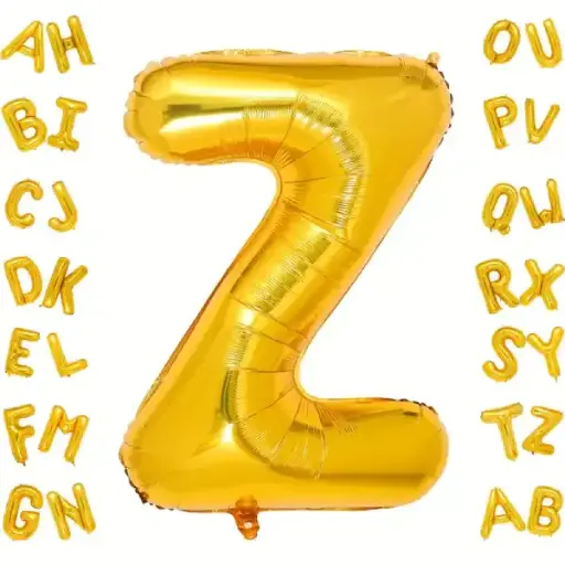 [100000006544/14495] Gold Letter Z Foil Balloon 40 Inch