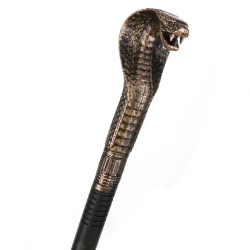 [18111] Snake Face Cane Stylish Stick