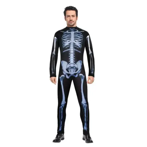 [20265] SKELETON SUIT ADULT