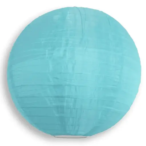 [21909] Round Paper Hanging Decorative Lantern 9.5in - Green