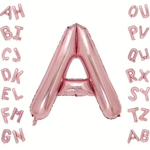 [25003] Rose Gold Letter A Foil Balloon 40 Inch