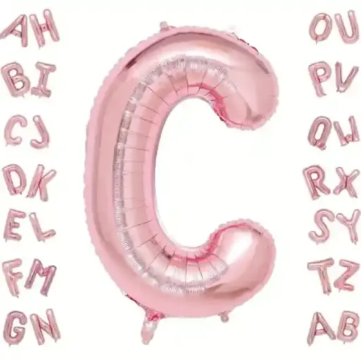 [25005] Rose Gold Letter C Foil Balloon 40 Inch