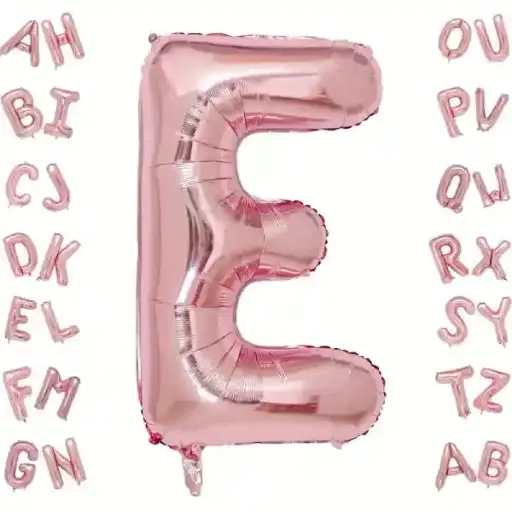[25007] Rose Gold Letter E Foil Balloon 40 Inch
