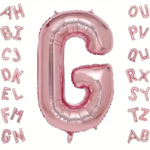 [25009] Rose Gold Letter G Foil Balloon 40 Inch