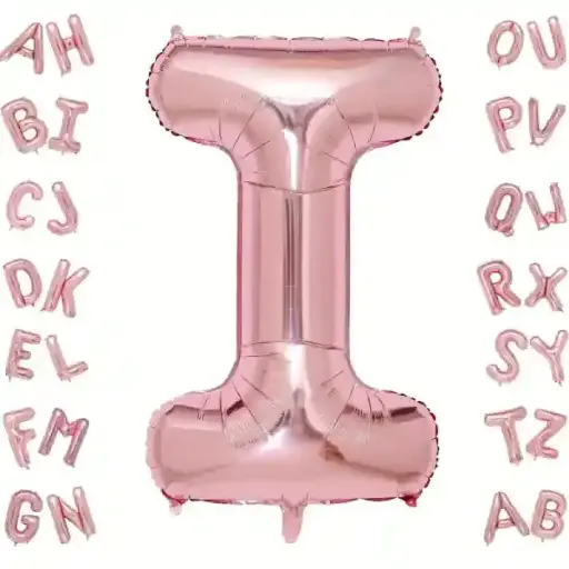 [25011] Rose Gold Letter I Foil Balloon 40 Inch