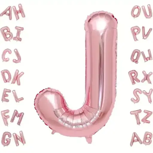 [25012] Rose Gold Letter J Foil Balloon 40 Inch